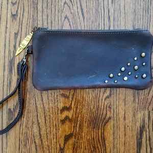 NWOT Canoe Leather Wristlet